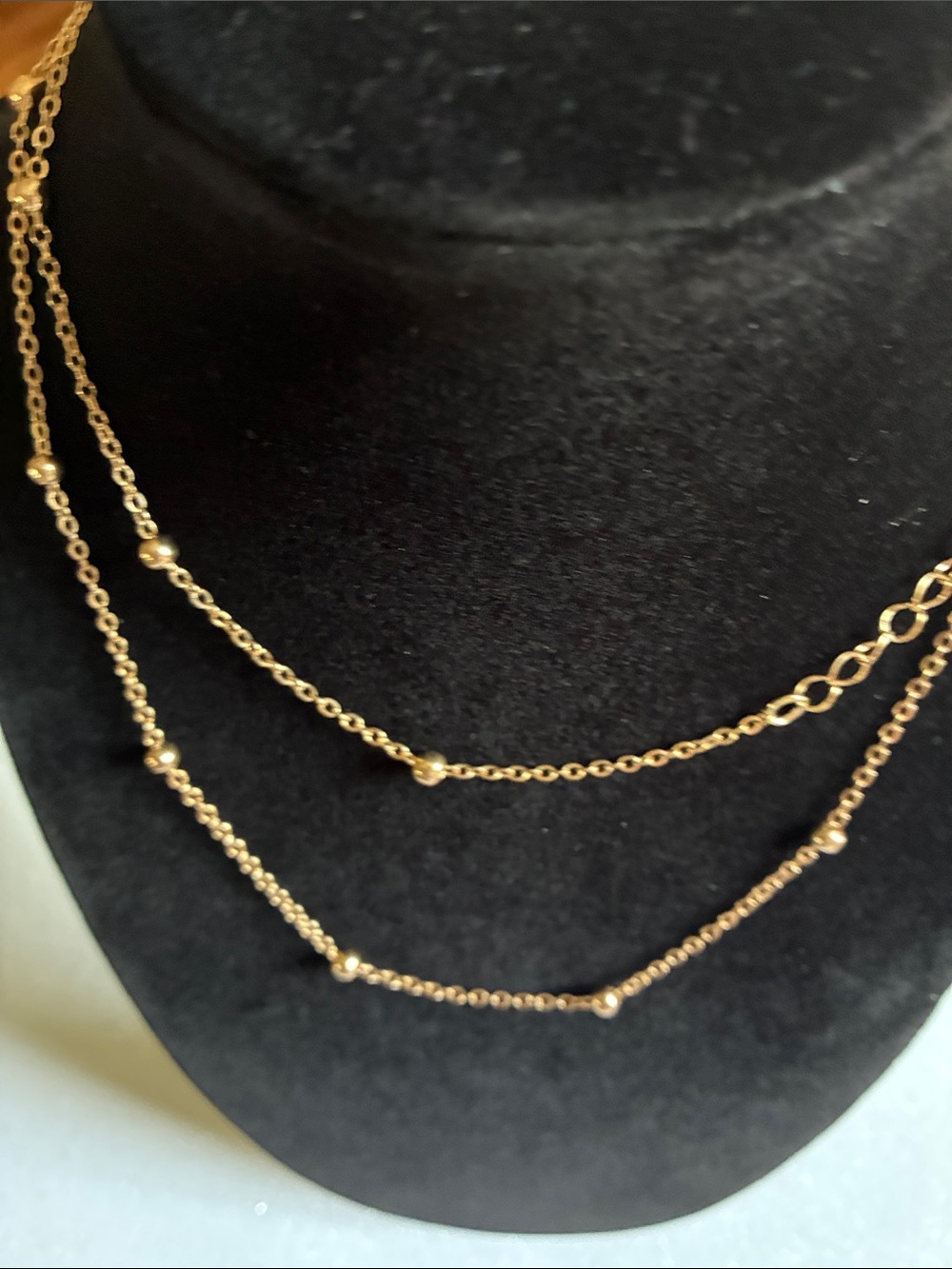Gold-Tone Layered Beaded Women Jewelry
